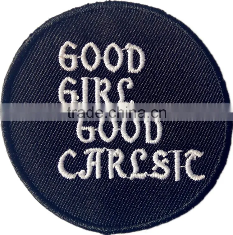 high quality custom cheap embroidered patches in dongguan