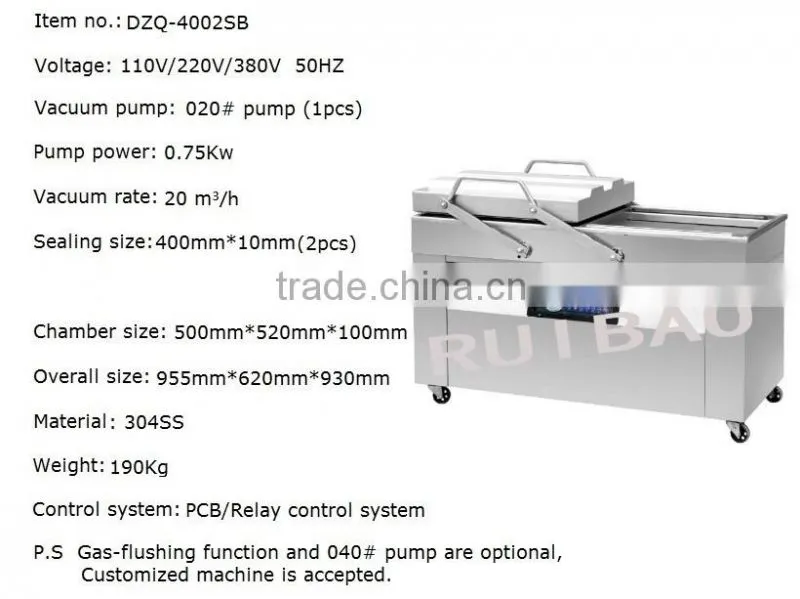 Double Chamber vacuum packing machine