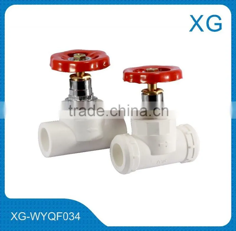 Plastic handle brass ball valve/stop valve/stop cock valve/dark valve/gas hose ball valve