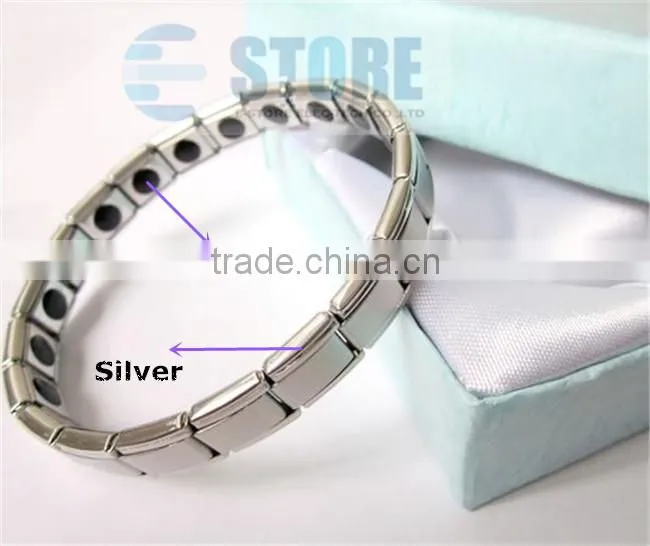 Women and Men Germanium Titanium Elastic Stainless Steel Bracelet