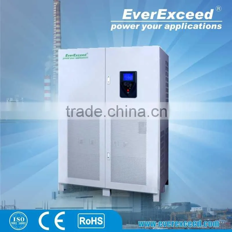 EverExceed 1-400KVA 3 Phase Low Frequency Online UPS, GBT input rectifier PowrNX For Telecommucation