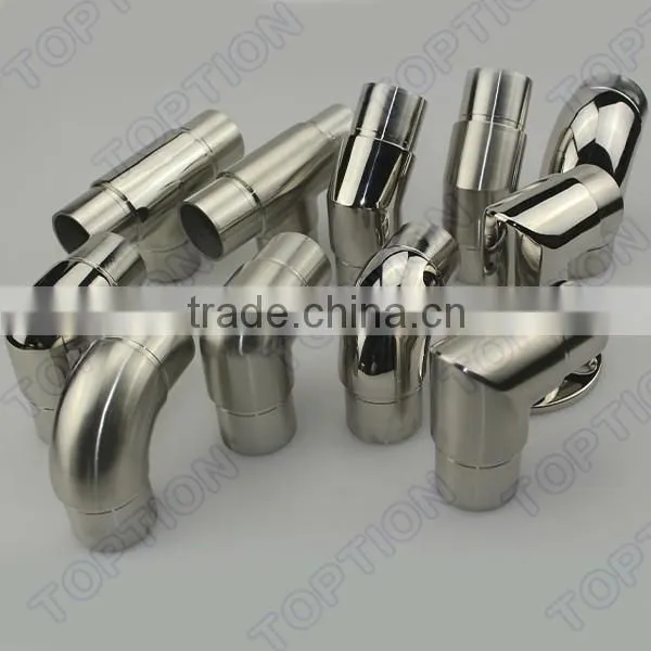Stainless steel handrail tube connector elbow 90 degreee square connector