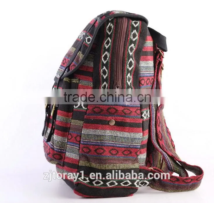 Beautiful Ethnic Cotton Girls Backpack Bag