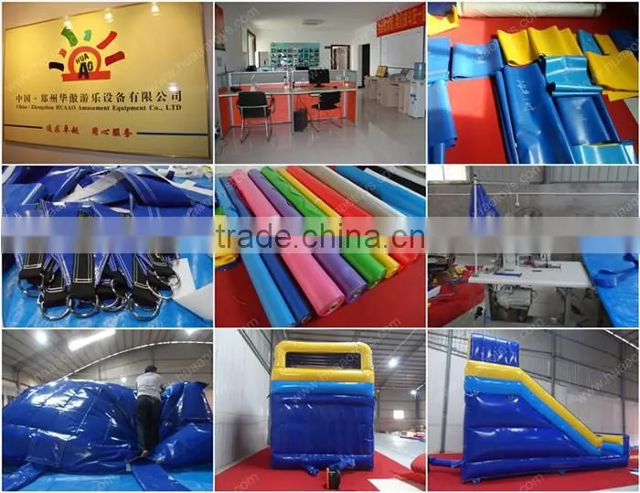 0.55 pvc commercial inflatable castle with slide