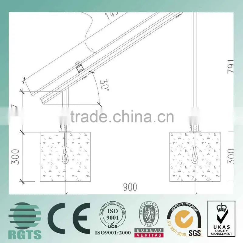 China High quality Solar steel structure photovoltaic Photovoltaic stents for solar panels