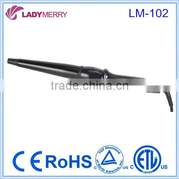 Pro ceramic tourmaline conical curler hair