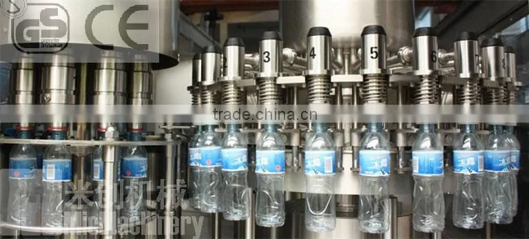 MIC-8-8-3 washing filling capping 3 in 1 mineral water plant with CE 1000-2000bph base on 500ml