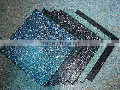 Rubber tiles outdoor playground
