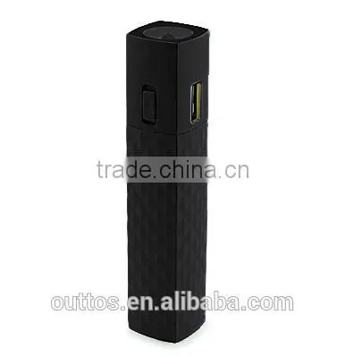 Promotional Gift Mascara 2600mah Power Bank With Torch