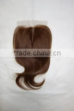 Alibaba express factory wholesale cheap price human hair silk base lace closure