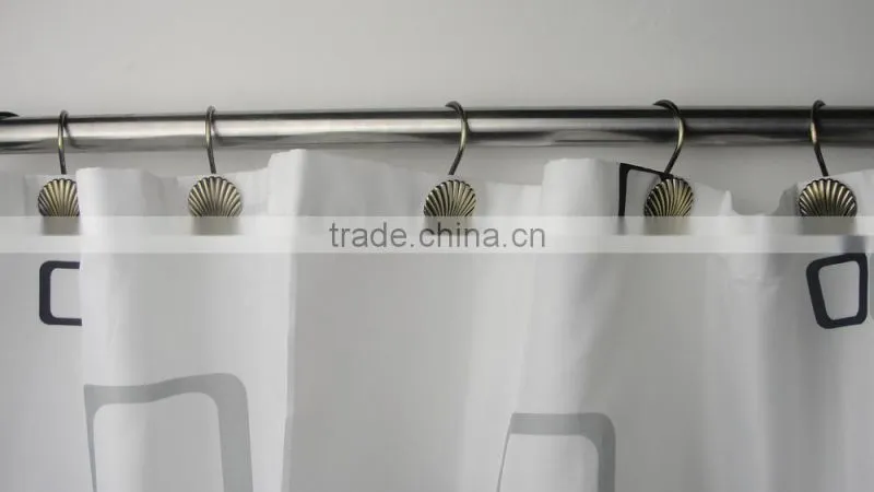 shower curtain hooks/Zinc alloy shower curtain hooks