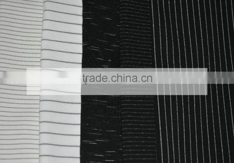 Yarn Dyed Ponte Roma Knitting Fabric For Ladies Dress