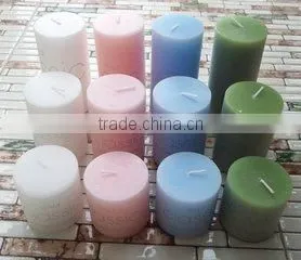 Colored and Scented Cheap Pillar Candles Wholesale/ Paraffin Wax pillar candle