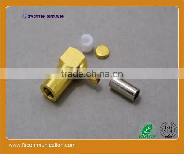 SMB Connector Female Crimp Right Angle for RG316 Cable