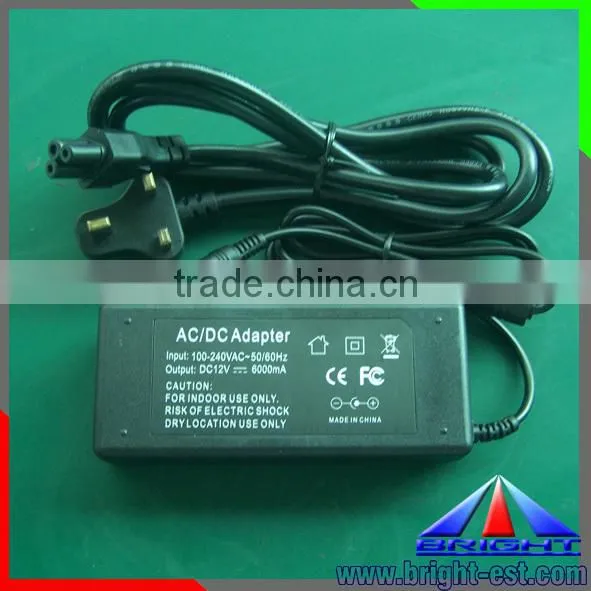 6A 12V DC Power Adapter With CE RoHS