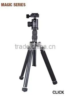 Red black colorful travel digital DSLR professional camera tripod