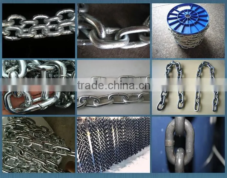 G80 DIN EN 818-2 lifting chain with hooks