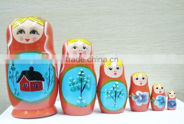 Wooden Russian Nesting Dolls