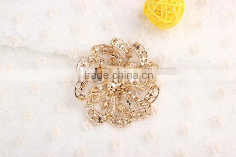 Rhinestone flower brooch pins,Fashion designs crystal rhinestone brooch pin for dresses,wedding