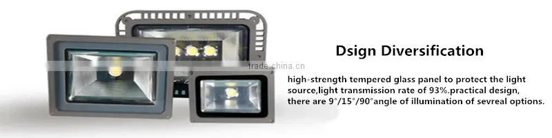 100w High Lumen Bridgelux COB waterproof ip65 Outdoor LED Flood Light