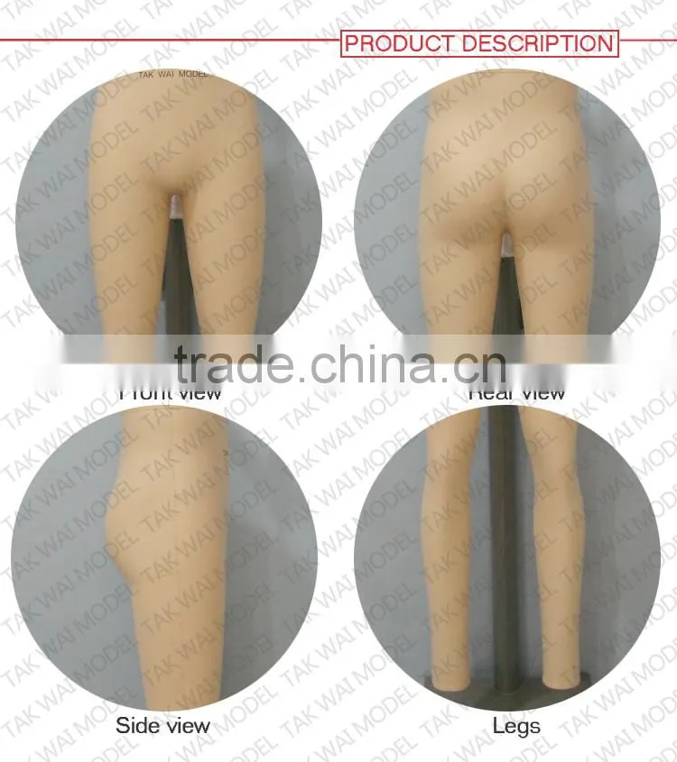 Customized lower-body UK size fashion window display mannequins models
