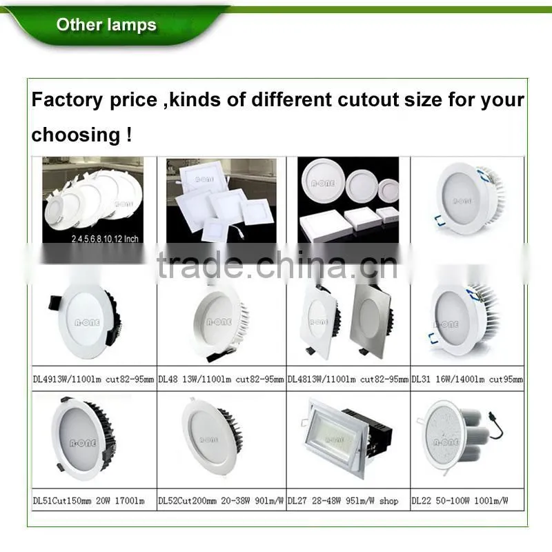 China factory price 160mm cut dimmable led downlight 16w 20w downlighting with SAA CE ROHS