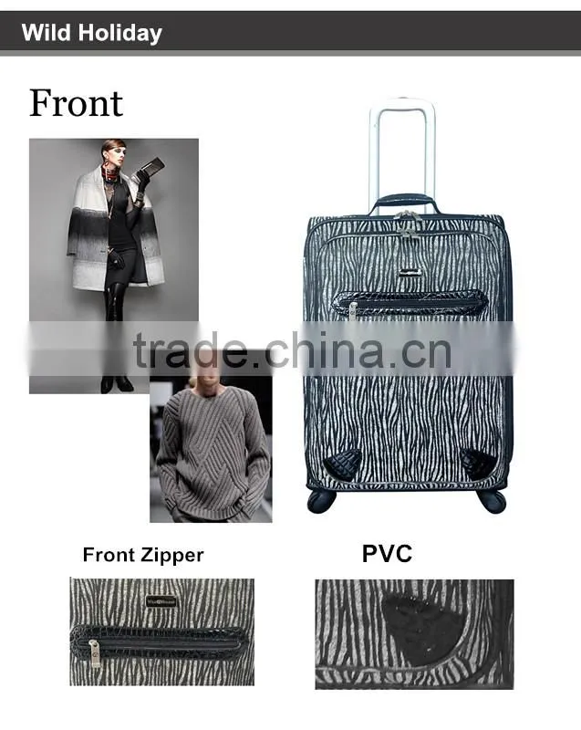 2014 New Design Jacquard Weave Travel Luggage