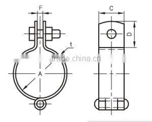 A11209 Plumbing supply AKAGI pipe holder material