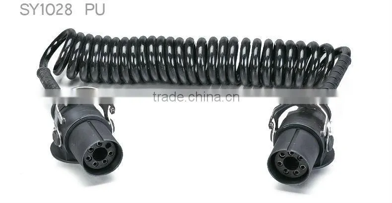 Black 22turns coil electrical wires and cables