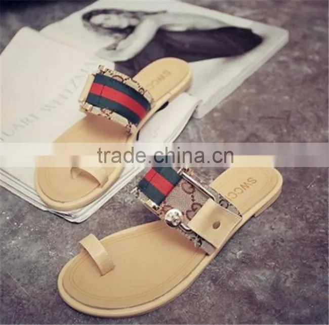 2016 Summer New Fashion Casual Hasp Flat Roman Sandals