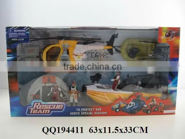 Rescue team set, funny set toy for kids, funny pretend toy