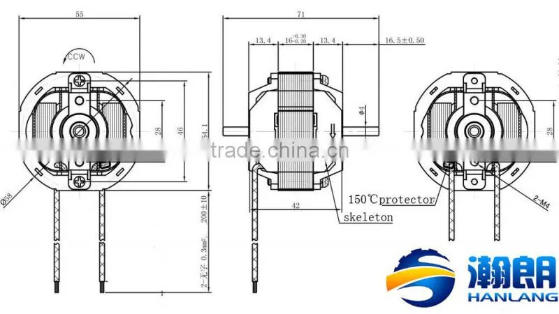 hotsale AC single phase fan motor