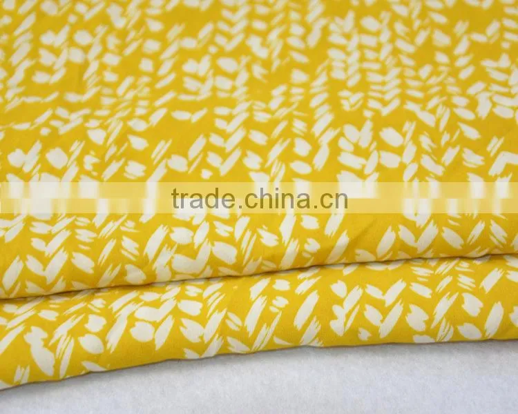 Jiufan Textile High Quality Printed Poly Woven Fabric 100% Polyester Georgette Fabric