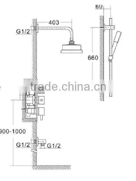 Thermostatic Shower Set