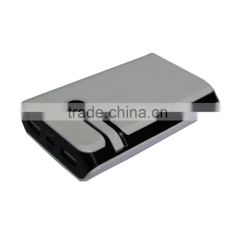 2015 innovative hot new product portable travel dual outports power bank 6000/6600/7800mah CE/FCC/Rohs battery