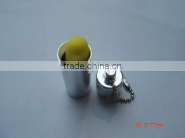PU Earplugs with Aluminiuml Alloy Container and Ball Ring Promotional Gift