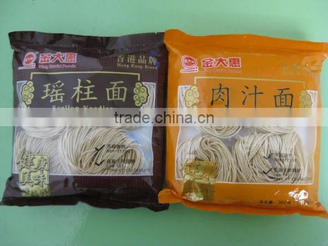 Hand Made Scallop Flavour Instant Cooking Noodles In Bag