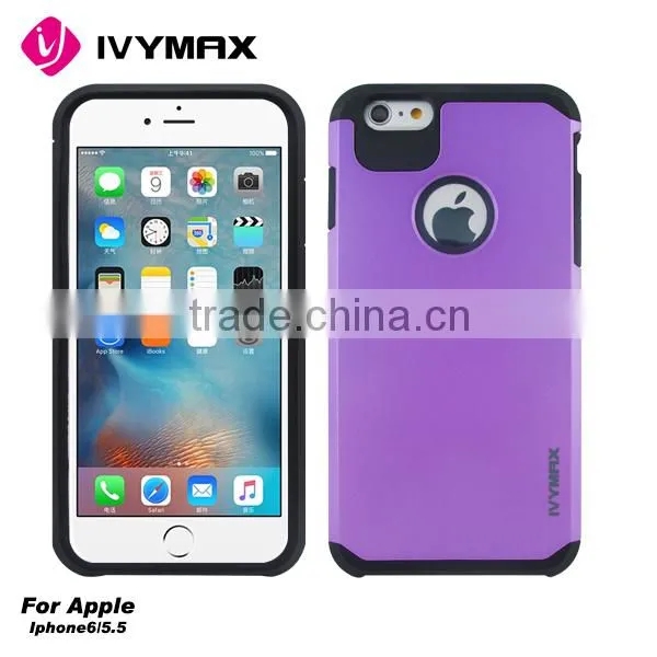 Slim Armor PC+TPU Hard Back Colorful Cover Case For Iphone 6 plus 6S plus
