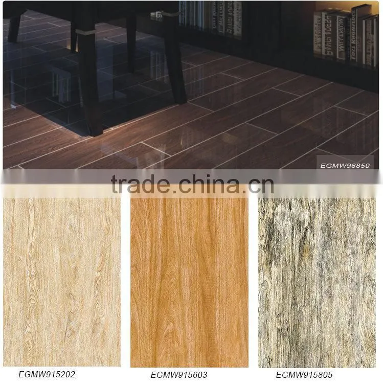 Non slip different sizes timber matte rustic glazed polished porcelain wood ceramic floor tile