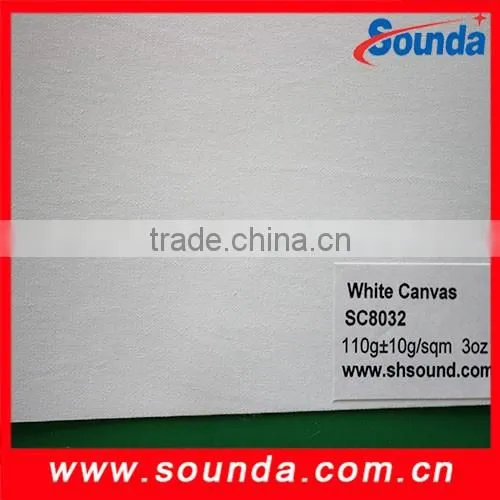 White canvas with high quality.