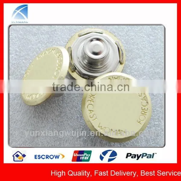 YX5143 Custom Flat Top Metal Buttons for Blazers