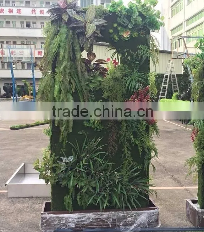 Artificial leaf fence , New product 2015 wall decoration artificial plant