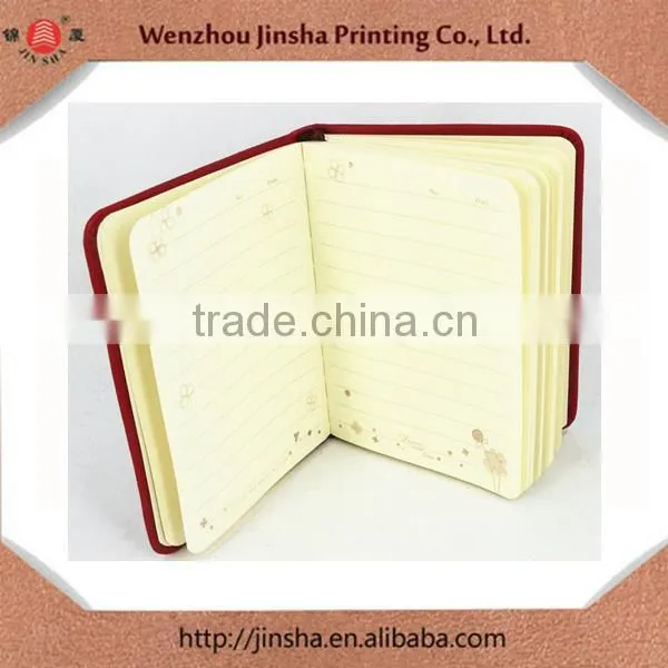 Leather Cover Customized Logo Attached Notebook