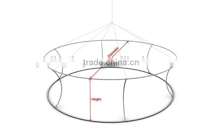 YIDISPLAY Hanging Trade Show Fabric Printing Signs Aluminum