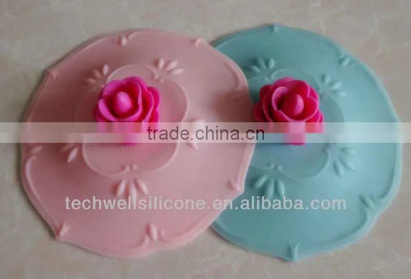 100% food grade hot sale pop silicone tea cup cover