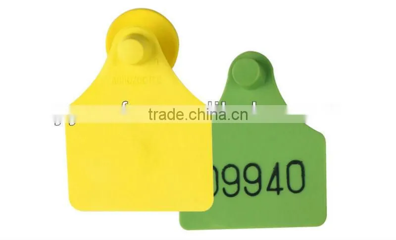 Hot selling 58mm*72mm laser cattle Ear tag for Cattle tag identification