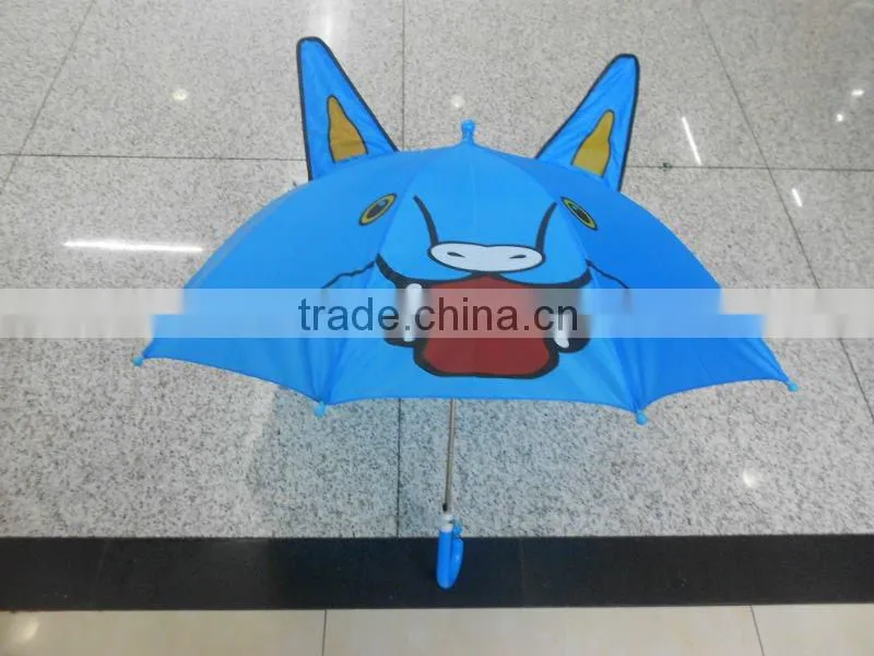 2016 hot sale fashion colorful animal cute child umbrella