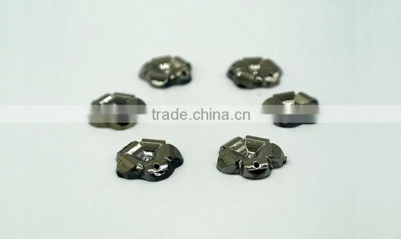 KM4 marguerite 13mm 16mm flat back sew on acrylic rhinestones for fashion decoration, craft making, garment bags accessories