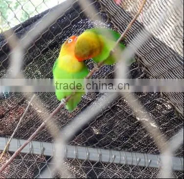 Stainless steel woven wire rope mesh for animal enclosure