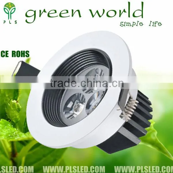 5 Watt LED Recessed downlight Light Fixture Aimable and dimmable with 5*1 watt high power leds
